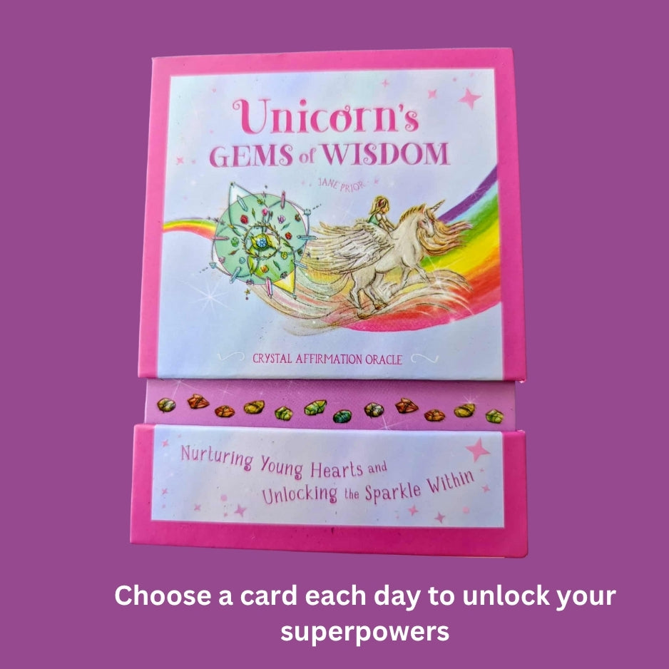 Cards 1 Affirmation Oracle cards - Unicorn's Gems of Wisdom